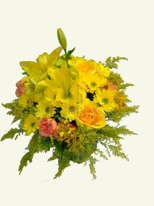 Cubito QDF de flores amarillas